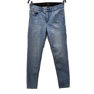 Curve Appeal Skinny Jeans 10 Denim Slim Fit Mid Rise Casual Medium Wash Stretch